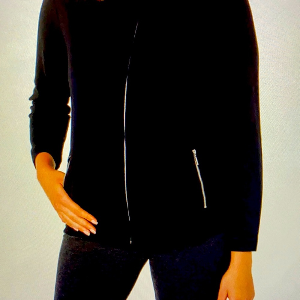 NWT Karen Scott Petite Mick Neck Jacket PS